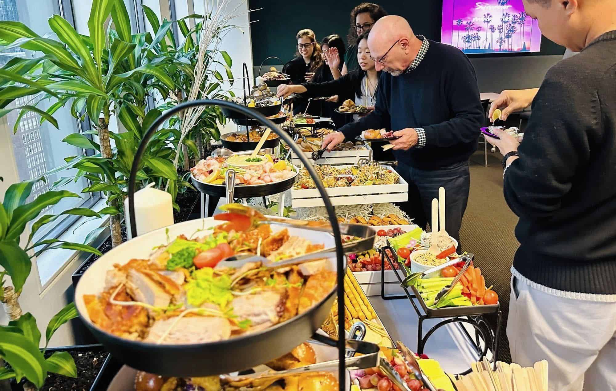 Delicious gourmet buffet lunch served by private chef in Sydney.