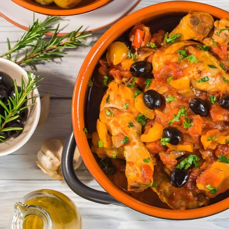 Chicken Cacciatore & Steamed Rice (400g) GF DF
