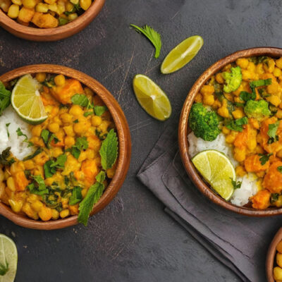 Moroccan Vegetable Tagine with steamed rice (400g) (Vegan, GF, DF)