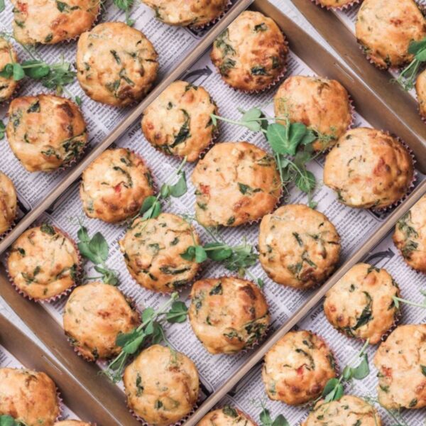 Muffin Box - Savoury collection platter (12 large muffins)