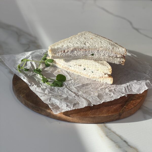 Individual Poached Chicken & Mayo Sandwich on White