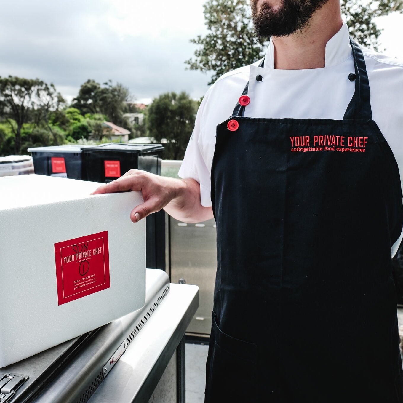 Delivery Box to keep (with ice pack for cold catering if needed) from Your Private Chef