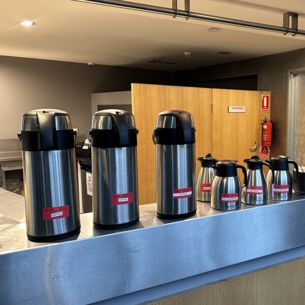 Full Tea & Coffee Station (min 60) w disposable cups & cutlery
