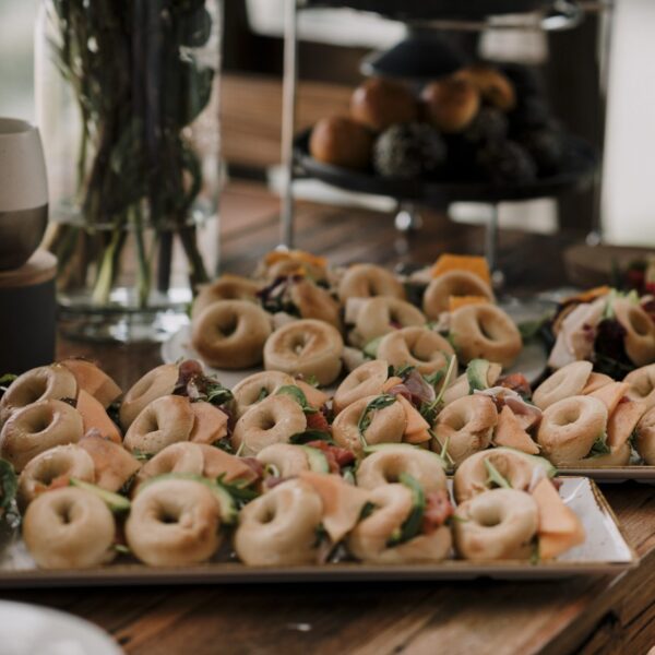 Turkey, brie & cranberry petit bagel