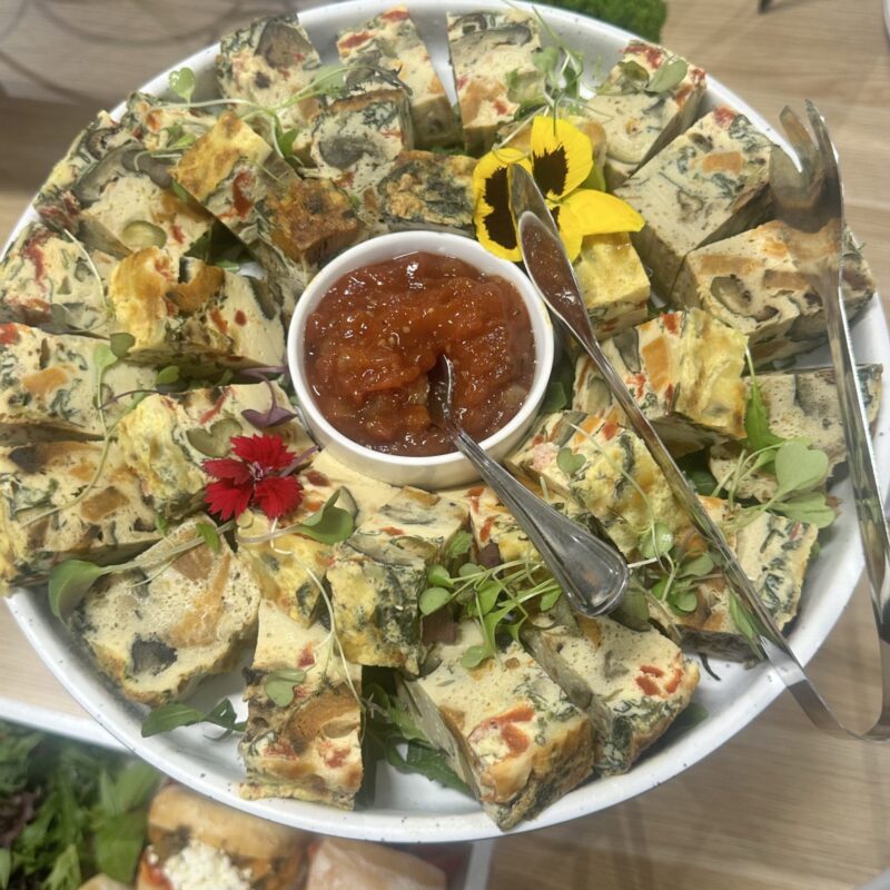 Frittata Box - Gypsy ham, semi dried tomato & tasty cheese baby frittata