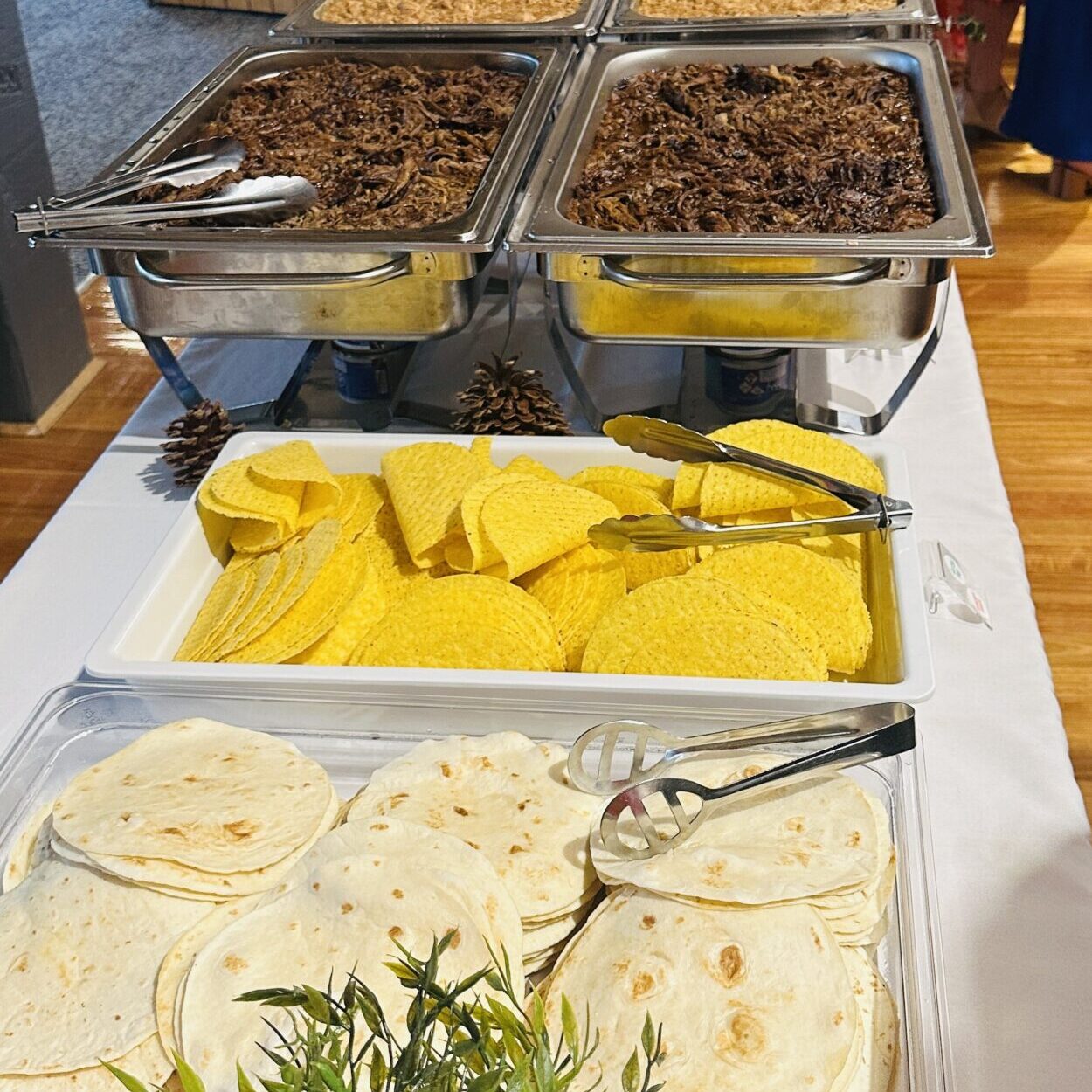 Hot Food Station - Mexican Burrito Bar from Your Private Chef