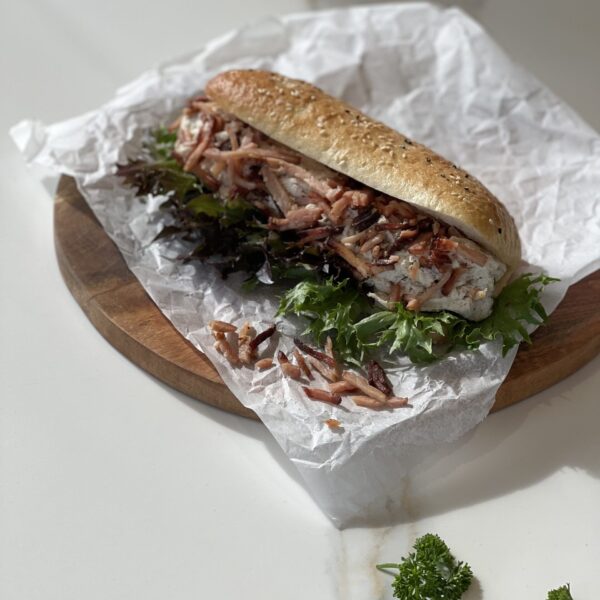 Individual Chicken & Bacon Bits Turkish Roll