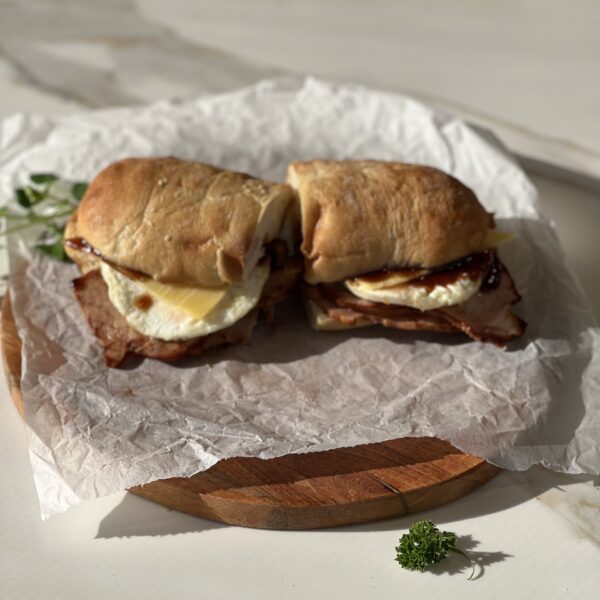 Individual Egg & Bacon Turkish Toastie