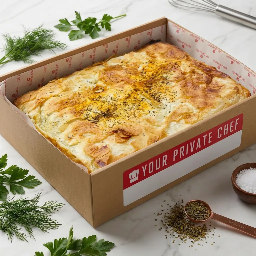 Platter - Cheese & Spinach Spanakopita - Traditional European Recipe (serves up to 20) from Your Private Chef