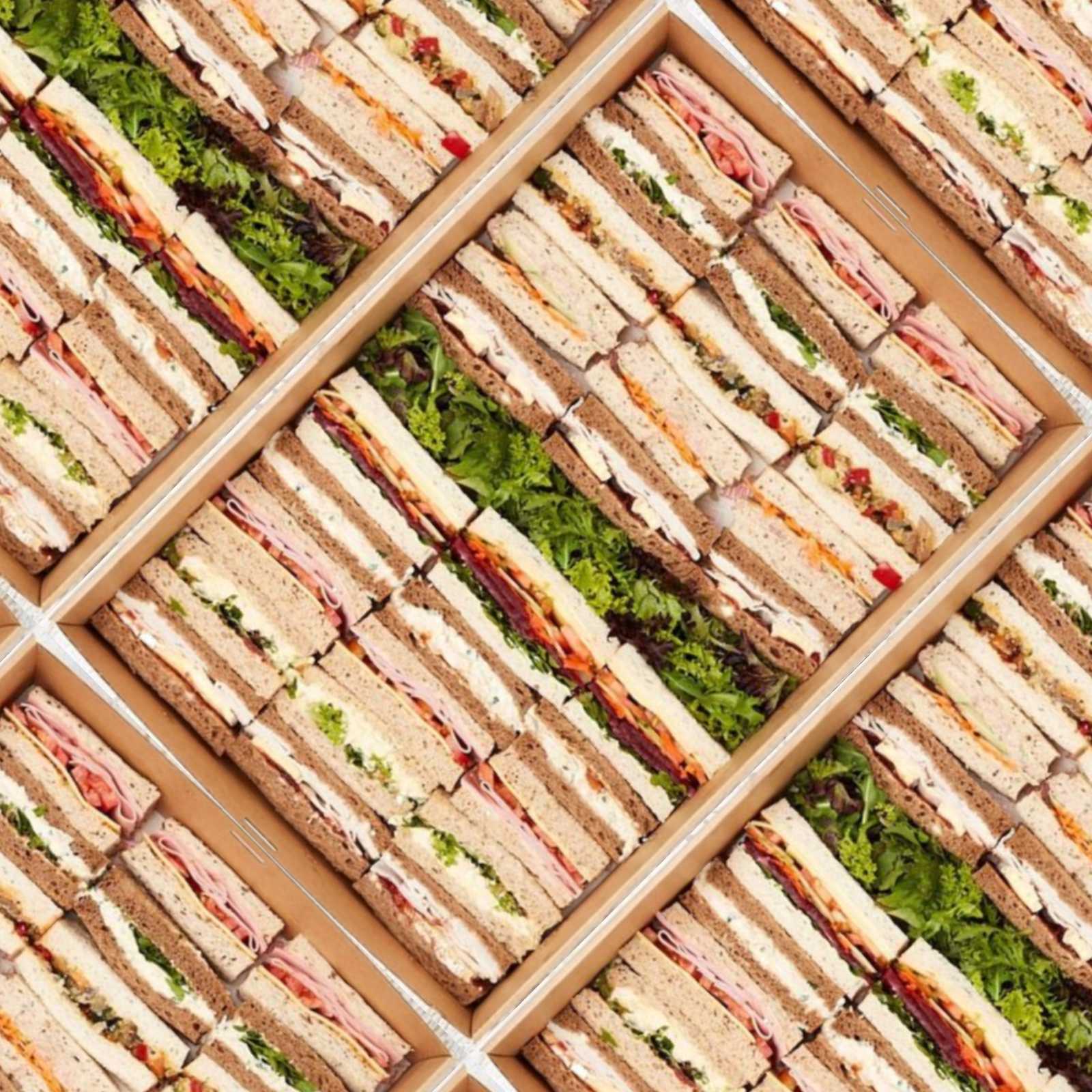 Platter - Classic Finger Sandwiches (30 pieces) - with various gourmet fillings from Your Private Chef