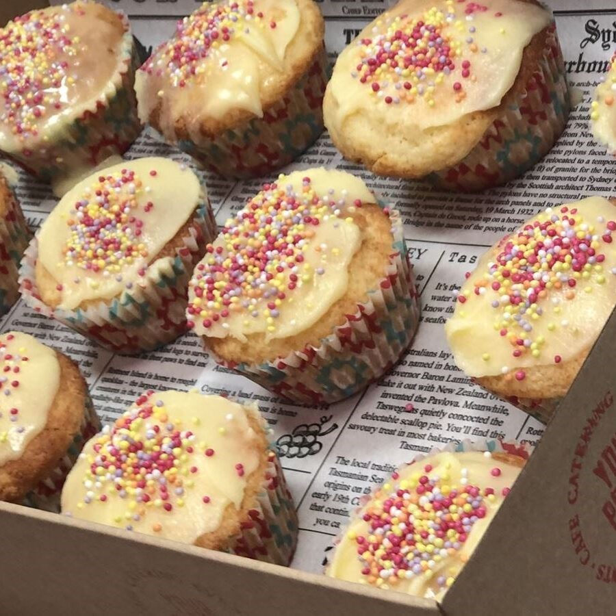 Platter - Kids Vanilla Cupcake Sprinkle Box (12 pieces) from Your Private Chef