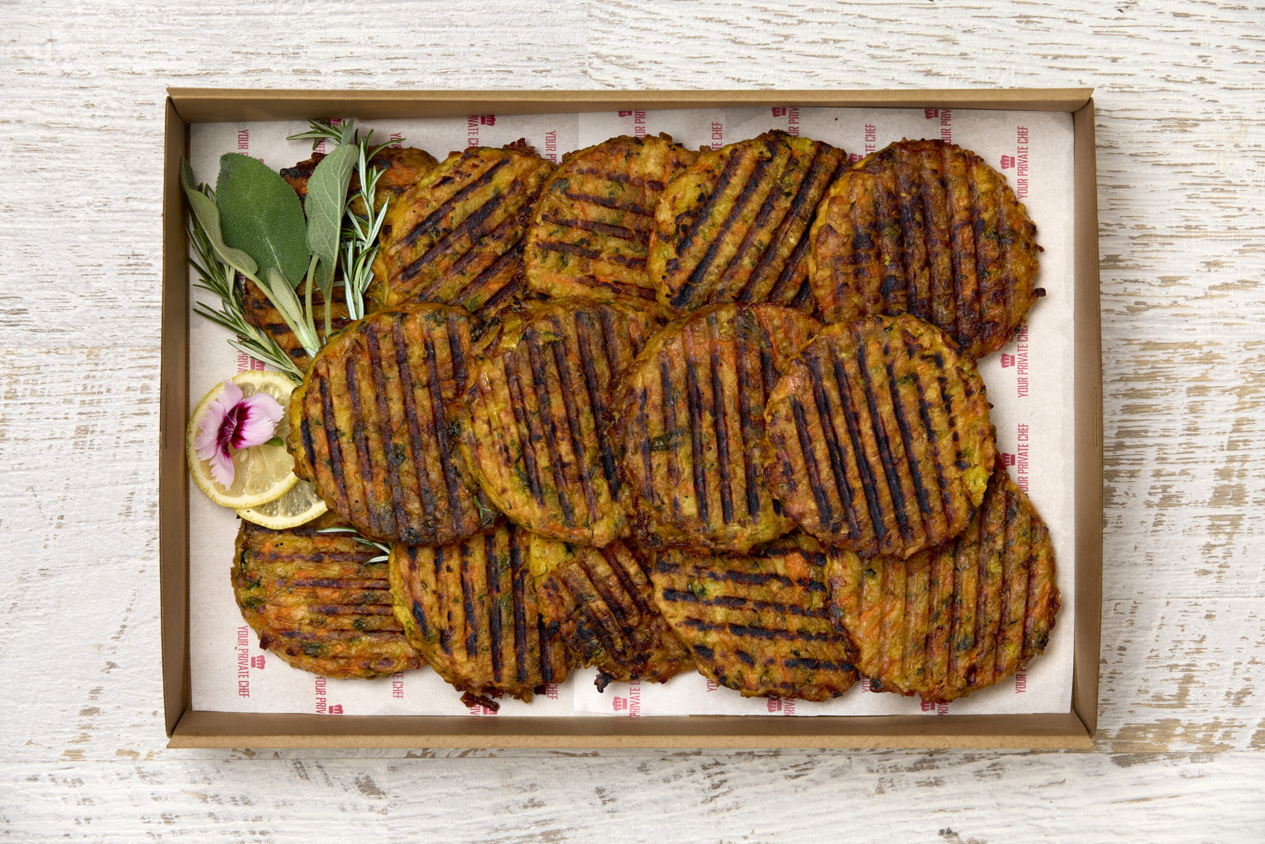 Platter - Black bean, pumpkin & red lentil patties (vegan, gf) (12 piece) Platter - Black bean, pumpkin & red lentil patties (vegan, gf) (12 piece) from Your Private Chef